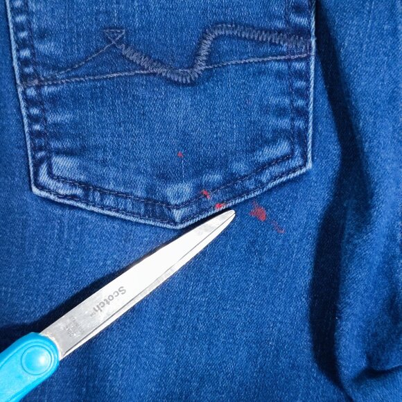 7 For All Mankind jeans women's size 26 ink blue colour skinny mid-rise straight - Picture 11 of 16